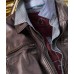 Burnished Lambskin Leather Moto Jacket