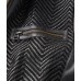 Woven Lambskin Leather Moto Jacket