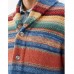 Men's Vintage Rainbow Colorblock Jacquard Lapel Cardigan 50270487Y