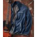 Casual Indigo Knit Jacket