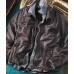 Burnished Lambskin Leather Moto Jacket