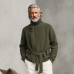 Men's Classic Casual Stand-up Collar Zip-up Knit Cardigan (belt Included) MTA0492K7K Men's Classic Casual Stand-up Collar Zip-up Knit Cardigan (belt Included) MTA0492K7K