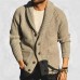 Men's Solid Color Lapel Knit Jacket 97390115X Men's Solid Color Lapel Knit Jacket 97390115X