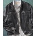 Woven Lambskin Leather Moto Jacket