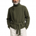 Men's Classic Casual Stand-up Collar Zip-up Knit Cardigan (belt Included) MTA0492K7K Men's Classic Casual Stand-up Collar Zip-up Knit Cardigan (belt Included) MTA0492K7K