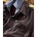 Burnished Lambskin Leather Moto Jacket